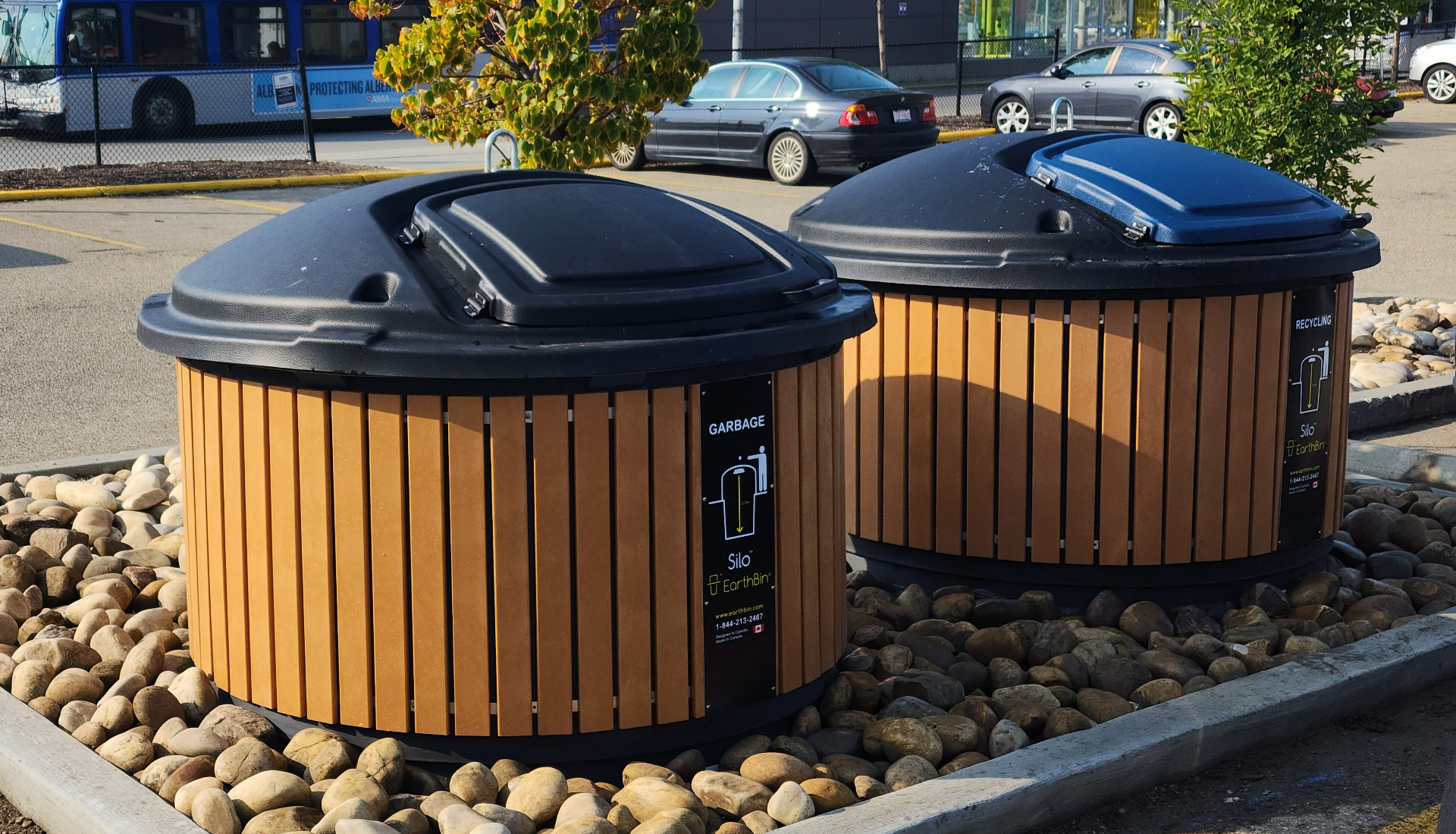 Silo Bin — Cedar finish